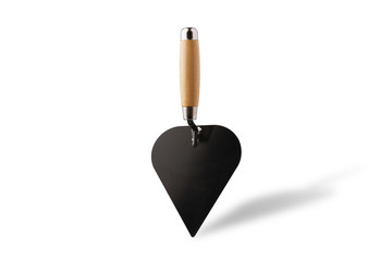 Triangle trowel isolated on white background