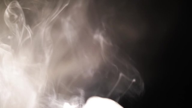 Smoke filling up the camera frame