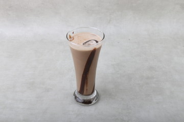 iced latte - iced coffee with milk - iced mocha with chocolate an caramel 