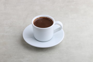 Turkish Coffee Cup  - Coffee in a white cup isolated on a white background - Cappuccino Latte Espresso Macchiato 