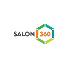 Salon 360 logo design templates simple