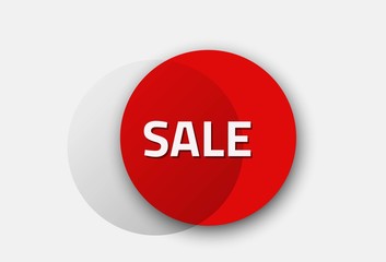 abstract sale round sticker. advertising label design