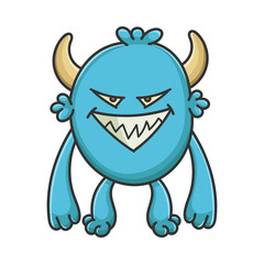 Evil Cartoon Furry Creature Monster