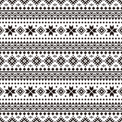Merry Christmas Seamless Pattern Vector. Xmas Aztec shape and geometry design tribal. Aztec, Inca, Egypt, Indian, Scandinavian, Gypsy, Mexican, folk tradition ornament