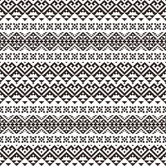 Ikat Ethnic Aztec Pattern Design. Illustration of Seamless Ethnic Pattern Vector