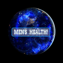 Conceptual hand writing showing Men S Health. Concept meaning state of complete physical mental and...