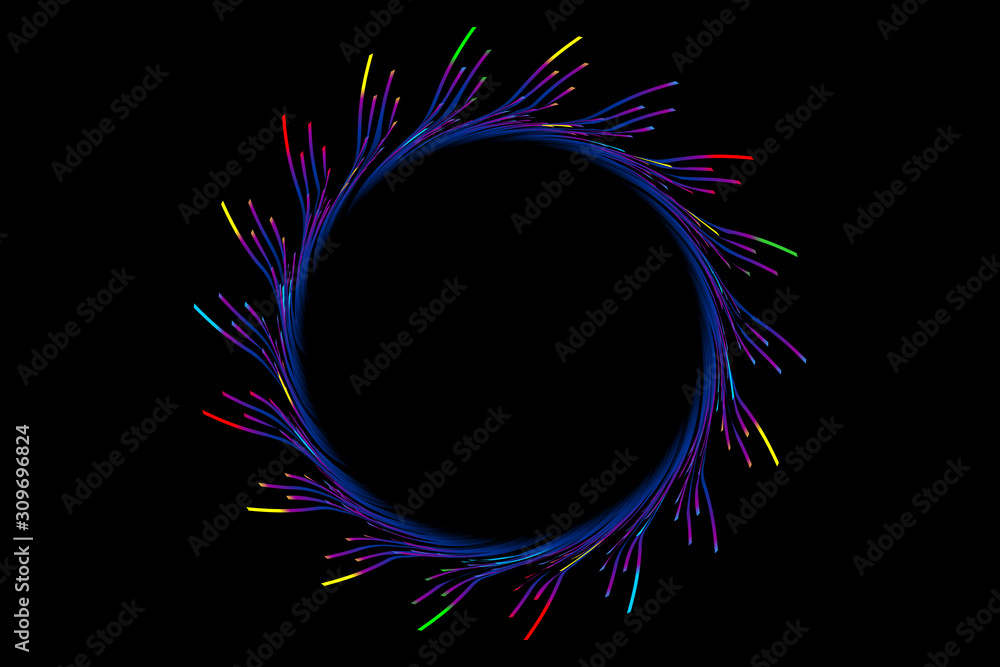 Poster abstract colorful whirlpool shape diagram. design material element background pattern.