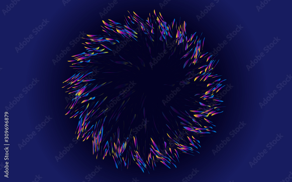 Poster abstract colorful whirlpool shape diagram. design material element background pattern.