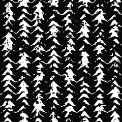 Full Seamless Modern Abstract Pattern Vector. Classic Black and White Design Fabric Print Background illustration for textile.