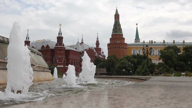 Fountain World Clock in Moscow near the Kremlin, Moscow