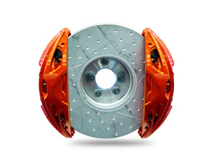 Disc braking system, abs technology that separates from the background cliping part