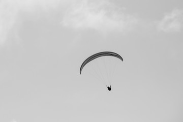 paragliding on mountains in Queensland, Australia