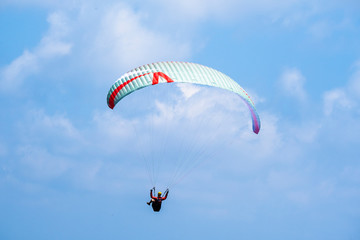 paragliding on mountains in Queensland, Australia