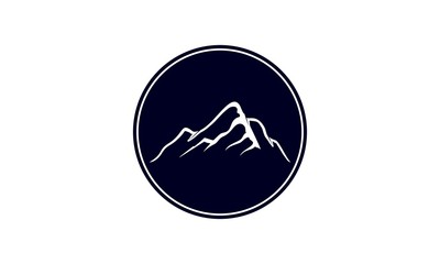 Mountain silhouette vector