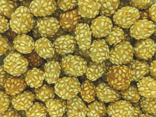 Ciput or keciput cake, indonesian traditional snacks