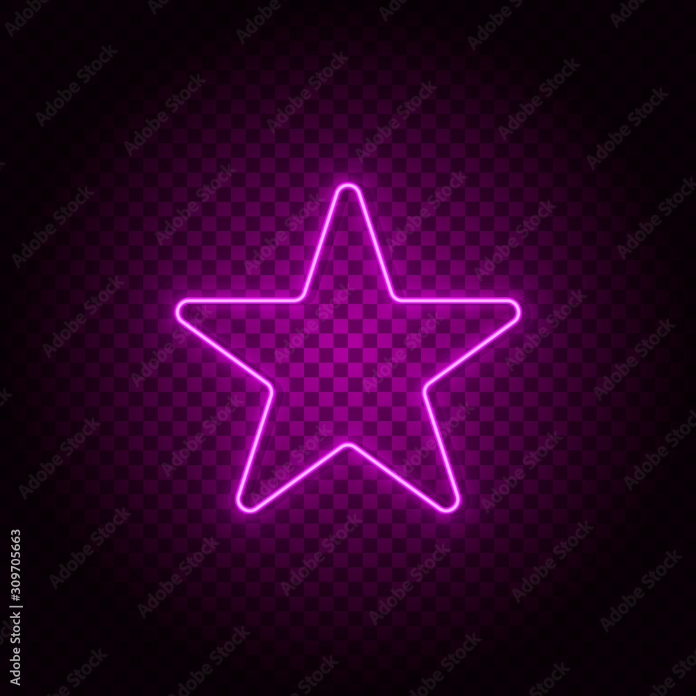 Poster star vector icon. element of simple icon for websites, web design, mobile app, info graphics. pink c