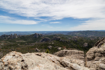 Fototapeta na wymiar View from Black Elk Peak