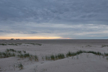 Obraz premium The German North Sea beach in summer