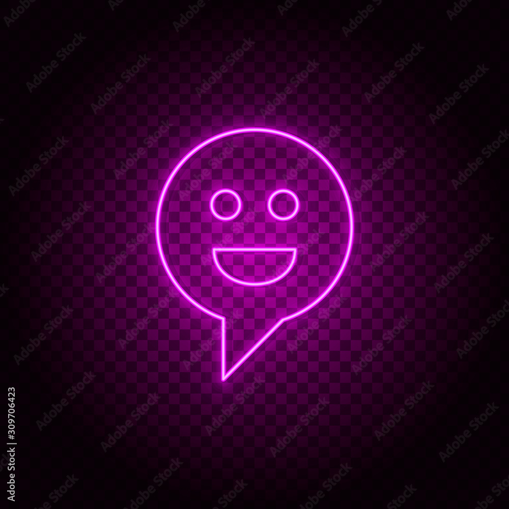 Poster face, happy vector icon. element of simple icon for websites, web design, mobile app, info graphics.