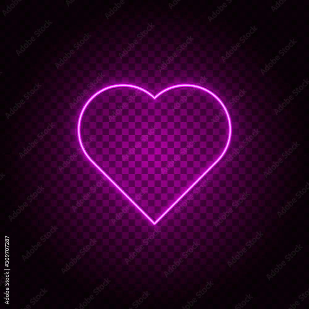 Poster heart vector icon. element of simple icon for websites, web design, mobile app, info graphics. pink 