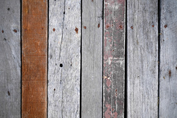 Fototapeta premium Dark brown wood texture with natural striped pattern background