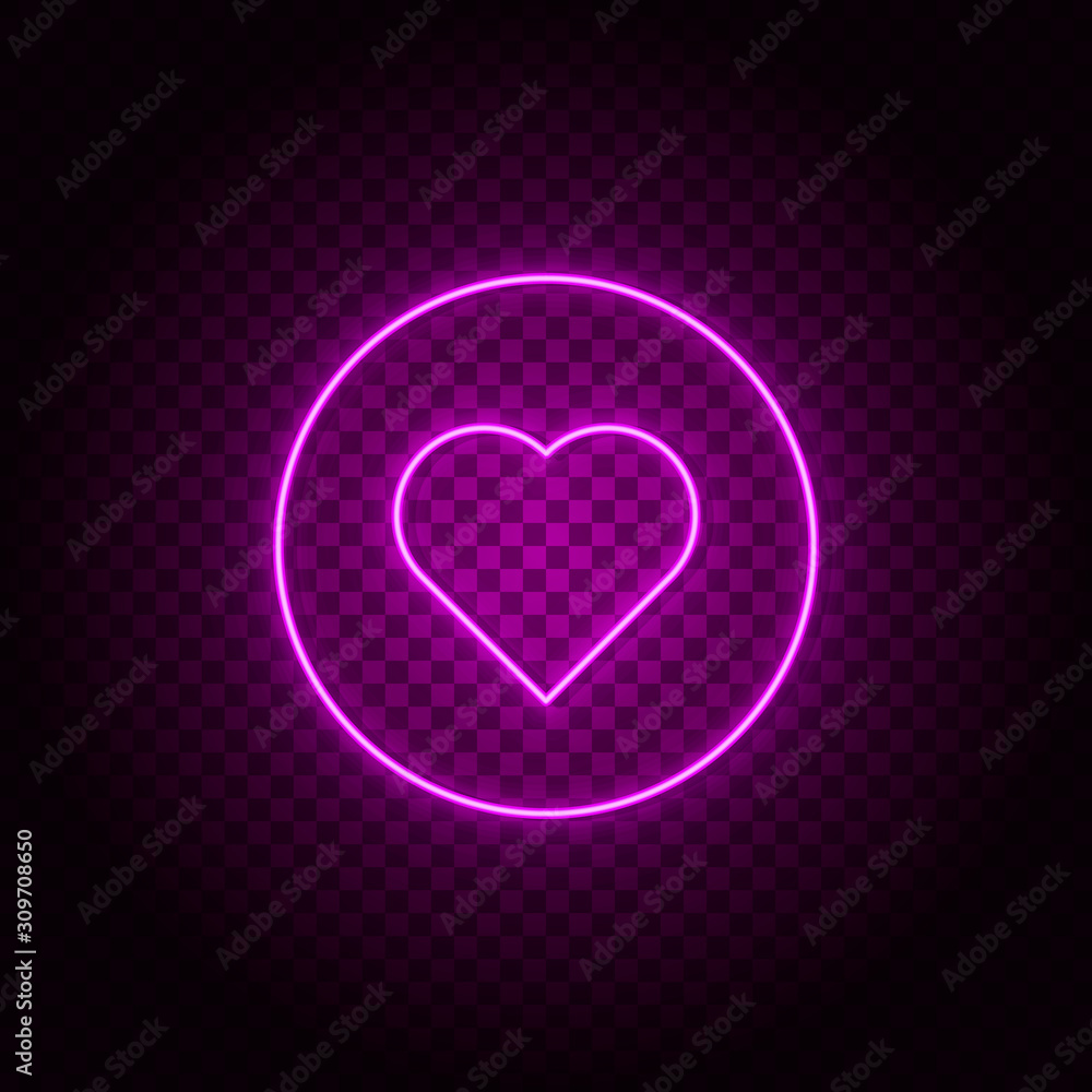 Poster circle, heart vector icon. element of simple icon for websites, web design, mobile app, info graphic
