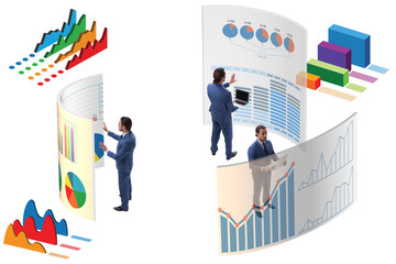 Trader working in technical visualization environment