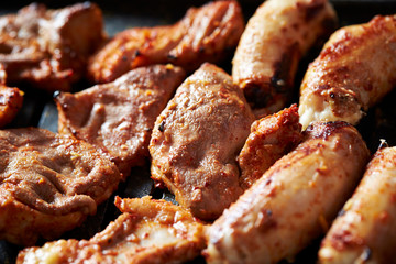 Korean spicy marinated offal BBQ 