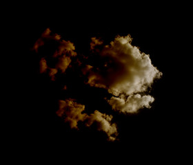Fototapeta na wymiar white clouds on black background