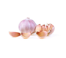 Garlic isolated on white background