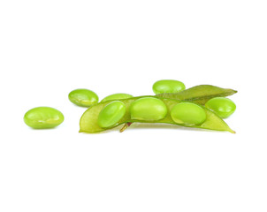 edamame beans isolated on white background