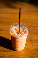 Thai milk tea fresh for drink