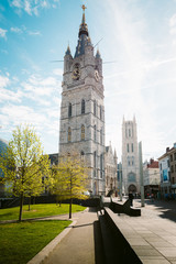 Het Belfort van Gent belfry in Ghent, Flanders, Belgium