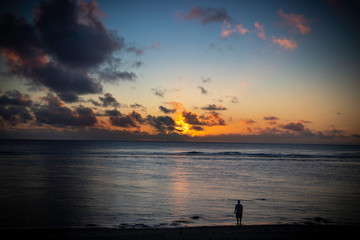 Fototapeta premium Sunsets on Pacific Island