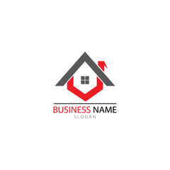 REAL ESTATE   PROPERTY  AND CONSTRUCTION LOGO DESIGN FOR BUSINESS CORPORATE SIGN . VECTOR