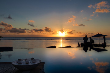 Naklejka na ściany i meble Sunsets on Pacific Island