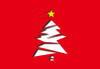 Fototapeta premium christmas tree illustration. クリスマスツリーのイラスト
