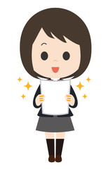学生　女子　勉強　テスト　