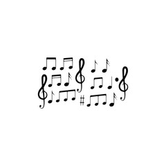 Fototapeta premium music note icon vector illustration design
