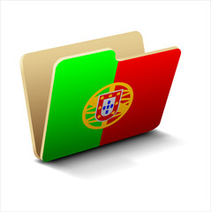  document icon of the portugal country flag