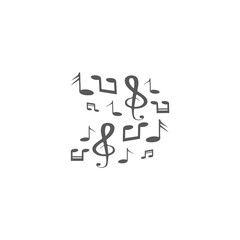 music note icon vector illustration design