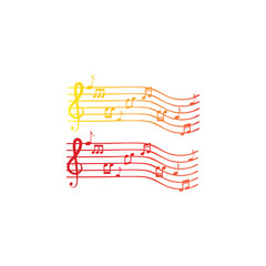 music note icon vector illustration design