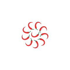 CHILI LOGO TEMPLATE SYMBOL VECTOR ICON
