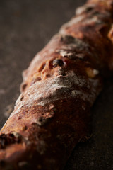 Hard stick shape bread nuts inside