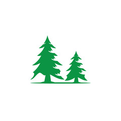 pine tree logo illustration vector design