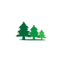 pine tree logo illustration vector design