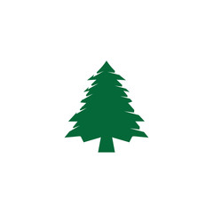 pine tree logo illustration vector design