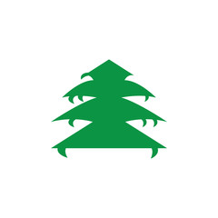 Obraz premium pine tree logo illustration vector design