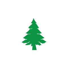 pine tree logo illustration vector design