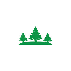 pine tree logo illustration vector design
